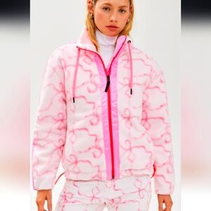 Bogner Loveshackfancy Ninetta Fleece Jacket Zip Up Sweater